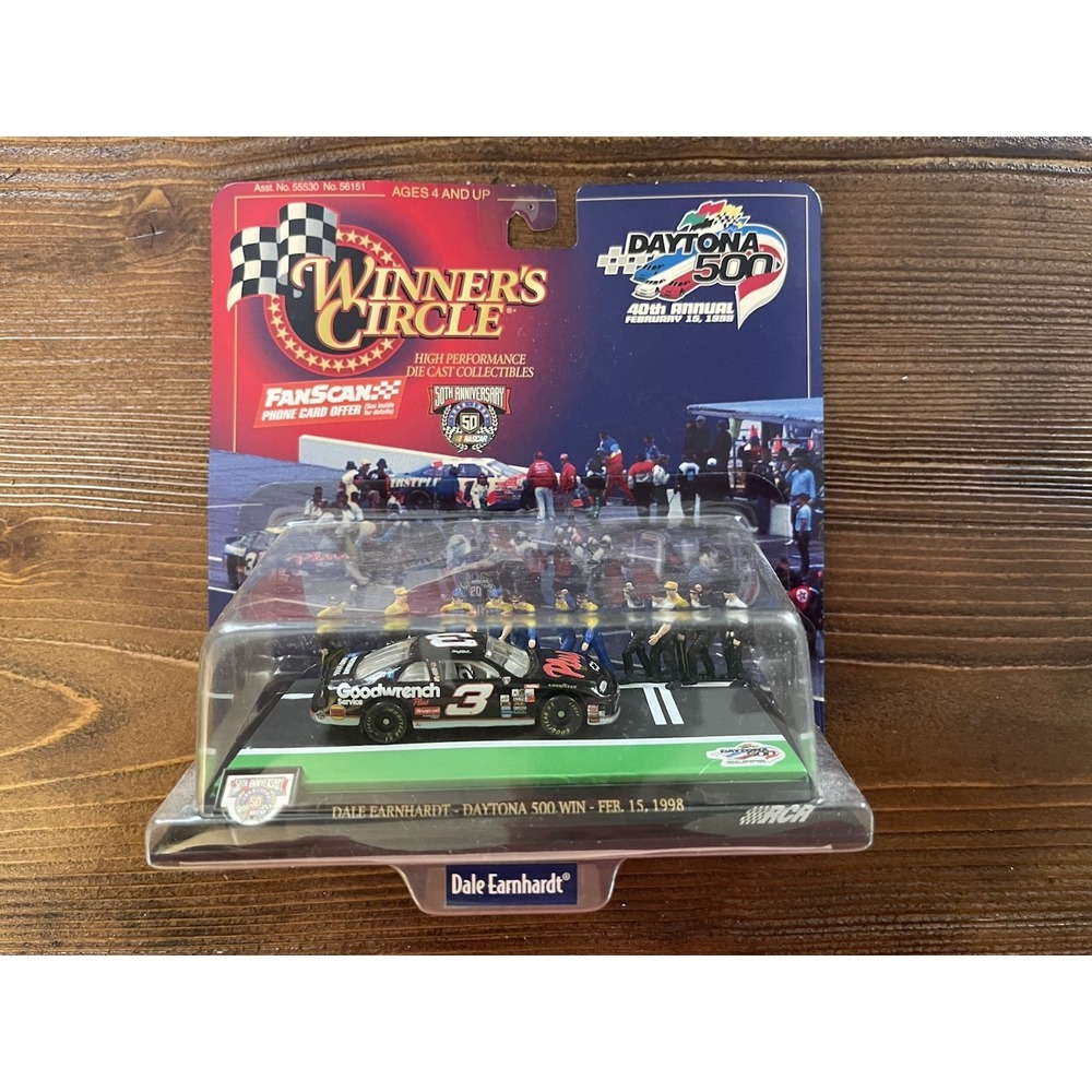 Winner's Circle Dale Earnhardt Daytona 500 Win Feb 15, 1998 40th Anniversary-NEW